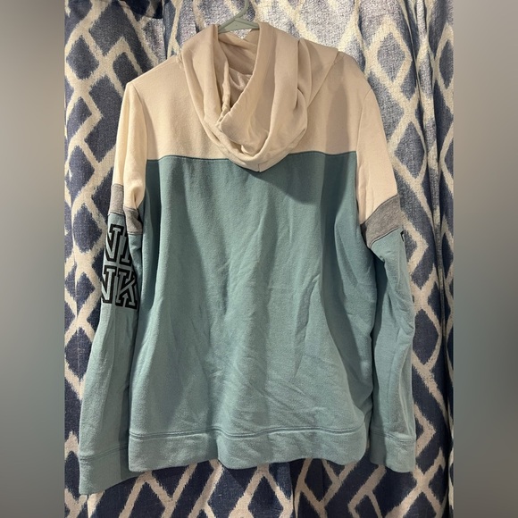 PINK by Victoria secret tricolor hoodie size L - Picture 4 of 4